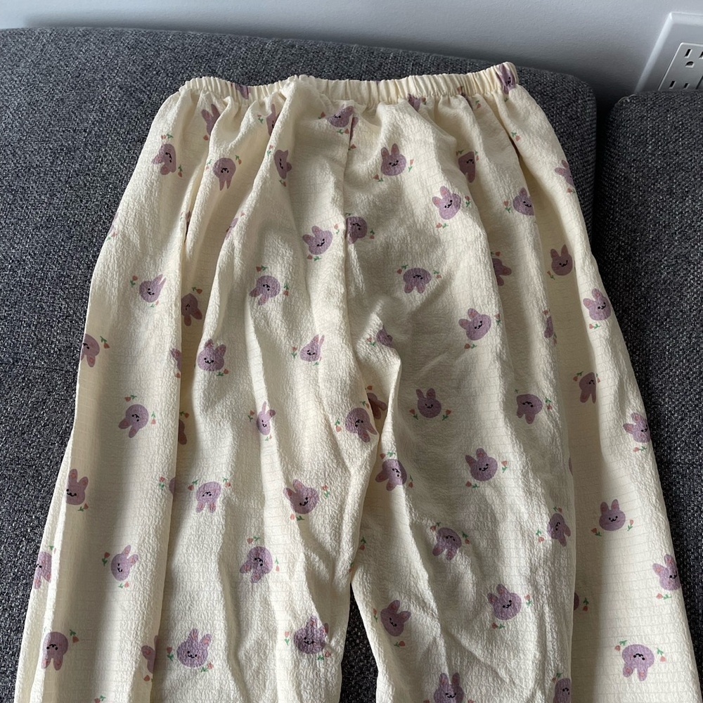 Purple rabbits loungewear pants - Picture 3 of 5